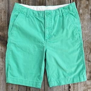 Gap Husky Boy Dress Shorts 4 Pocket Chino Shorts- Grass green - Super soft